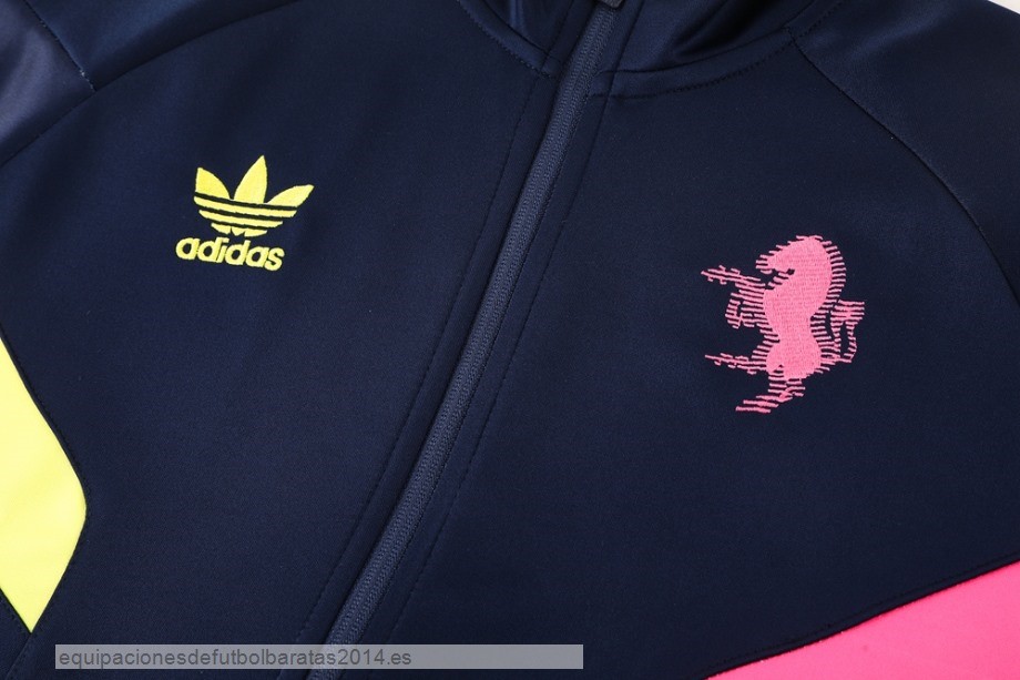 Nuevo Conjunto Completo Ropa Deportiva Con Cremallera Larga Juventus 24/25 Azul Marino Rosa Baratas